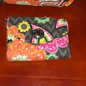 Vera Bradley wallet in hippie floral pattern